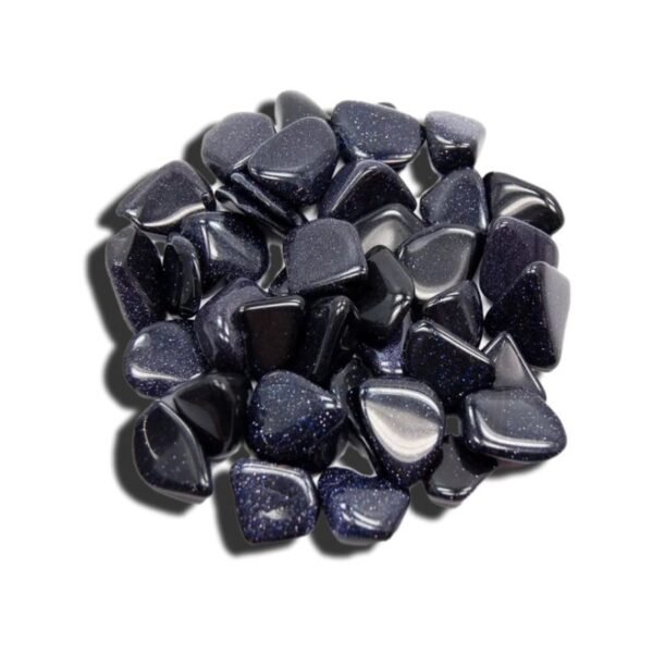 Blue Goldstone Tumbled Stone