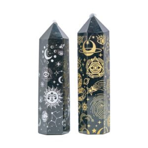 Engraved Obsidian Tower