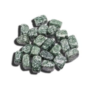 Green Spot Jade Tumbled Stone