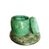 Green marble stone urn for pet