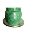 Green marble urn for pet