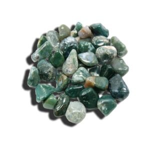 Moss Agate Tumbled Stone