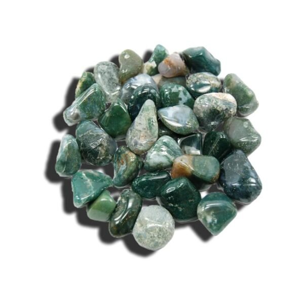 Moss Agate Tumbled Stone
