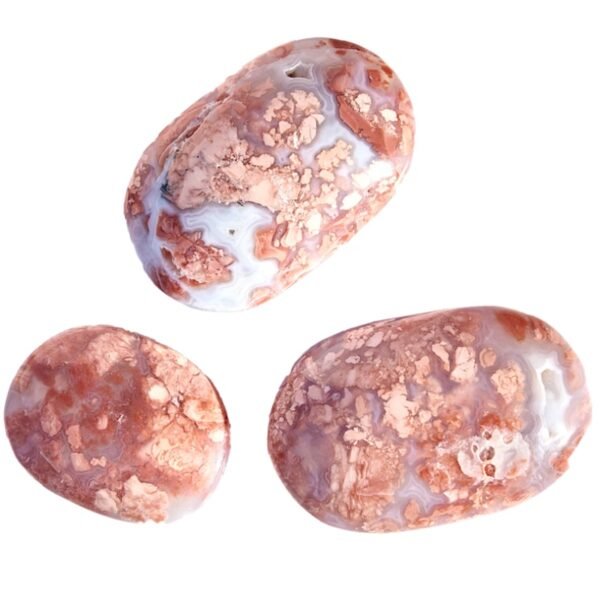 Pink Agate Palm Stone