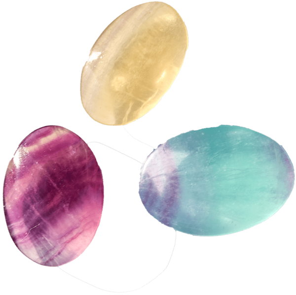 Rainbow Candy Fluorite Palm Stone