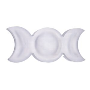 6 inches selenite moon sun bowl crystal bowls for charging