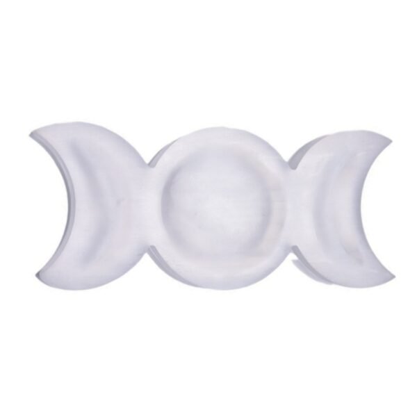 6 inches selenite moon sun bowl crystal bowls for charging