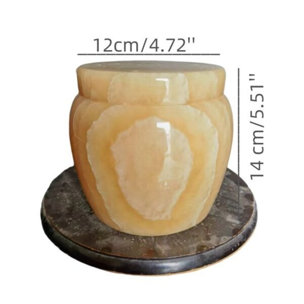 Yellow Jade Urns for Pets Ashes