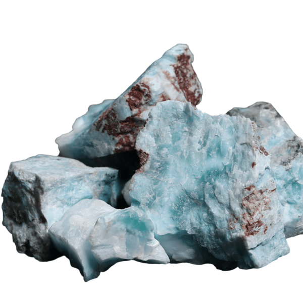 raw larimar rock rough crystal