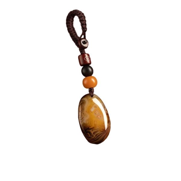 sadonyx agate phone keychain