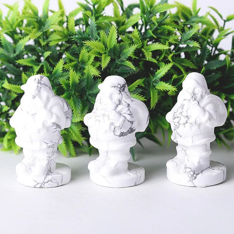 howlite santa crystal carvings for christmas