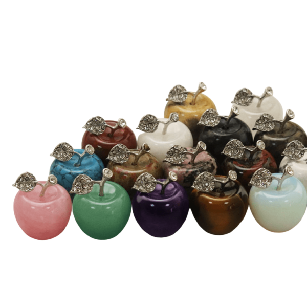 crystal apple carvings mini christmas carving