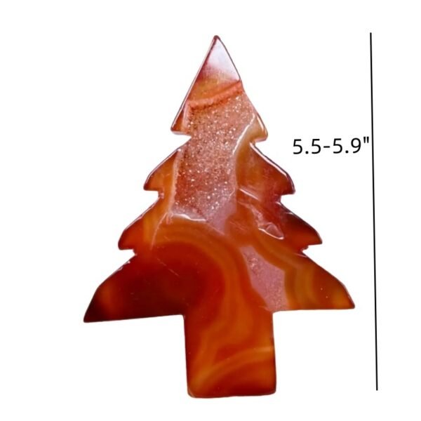 druzy agate carnelian christmas tree crystal carvings