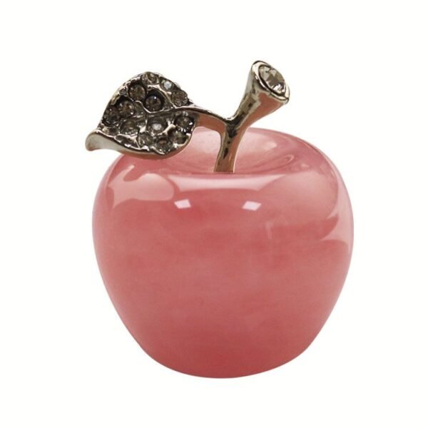crystal apple carvings mini rose quartz apple christmas carving