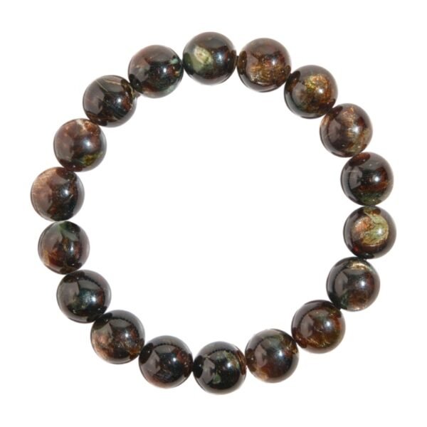 Biotite gold black mica crystal bracelet