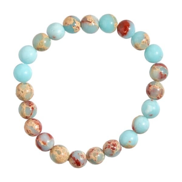 Blue Imperial jasper crystal bracelet