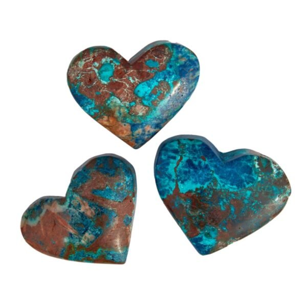 Chrysocolla heart