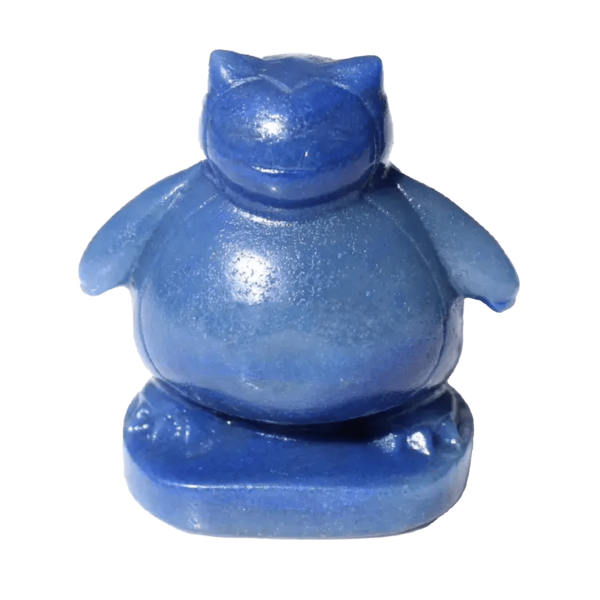 Crystal Pokemon Snorlax Carvings blue aventurine jade