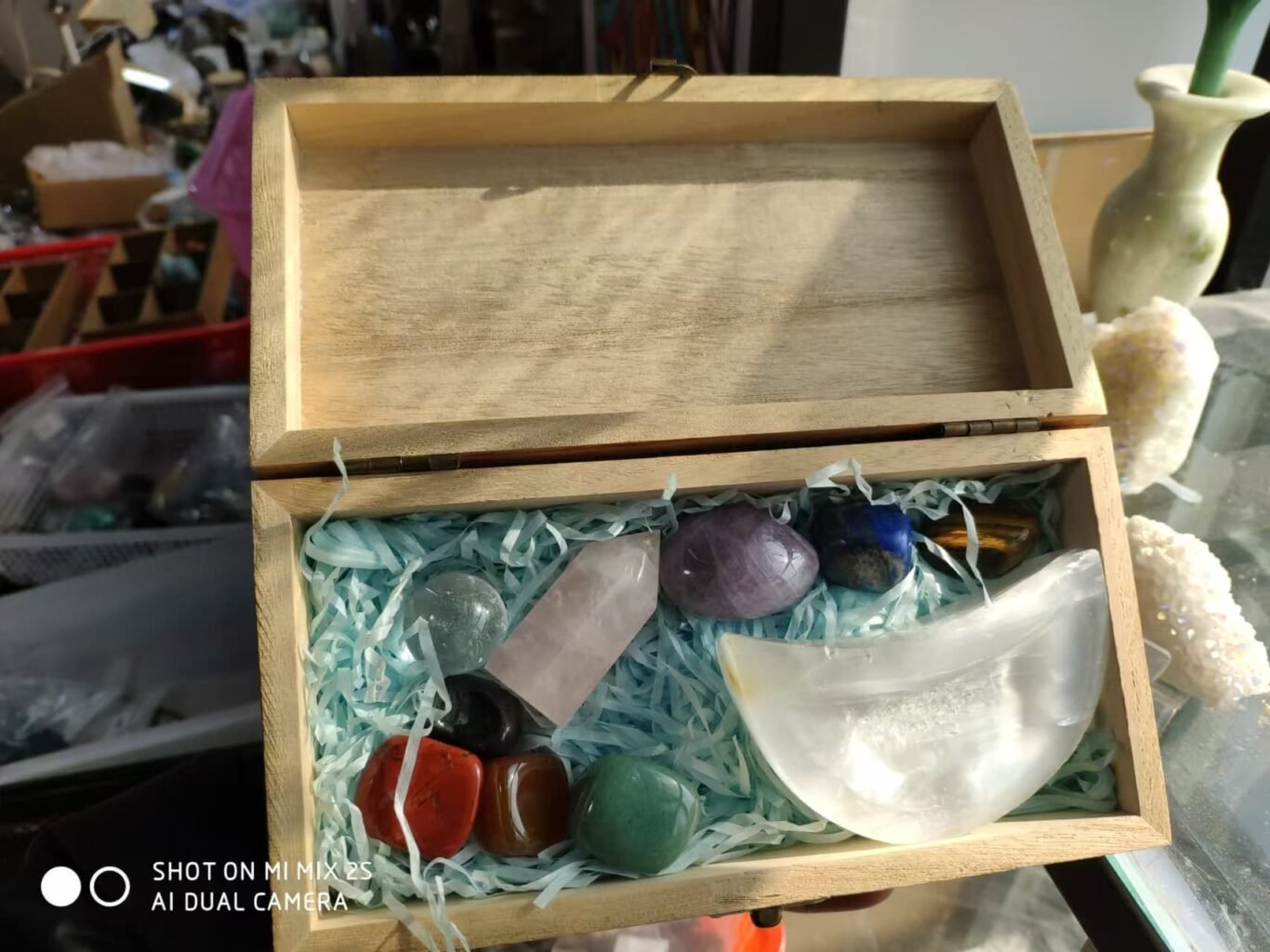 Healing Crystals A Guide for Beginners crystal starter sets gift set wooden box