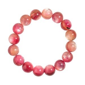 Pink Lepidolite crystal bracelet
