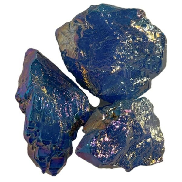 aura blue rainbow stone
