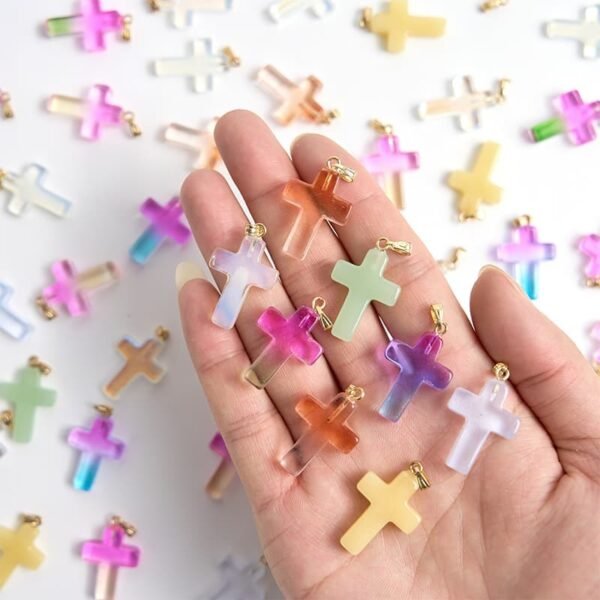 aura crystal cross pendant jade crosses