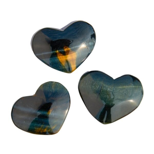 blue tiger eye heart