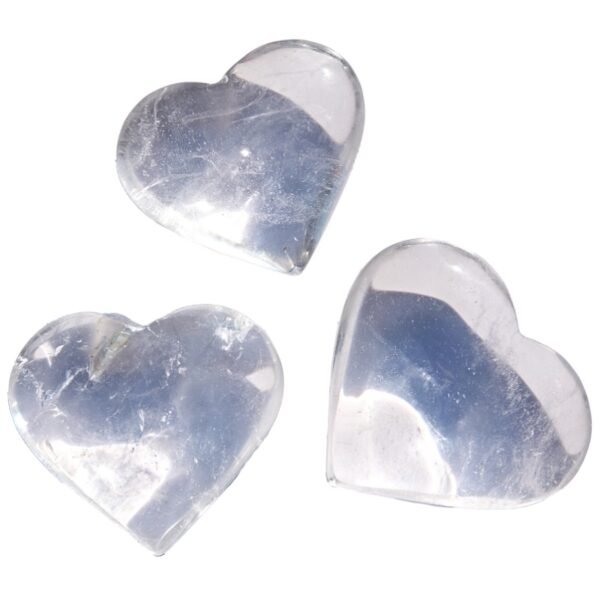 clear quartz heart