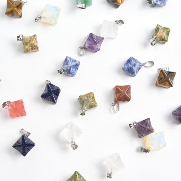 mini crystal merkaba pendant