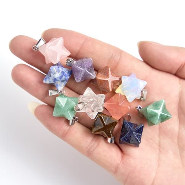 crystal merkaba pendants