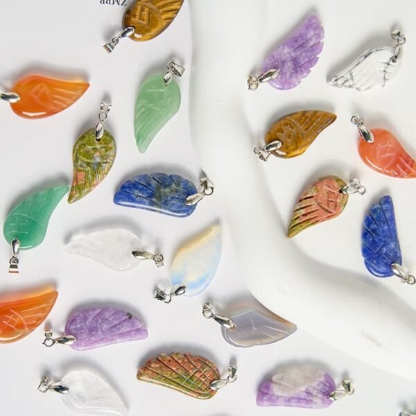 crystal wing pendant charm for jewelry making
