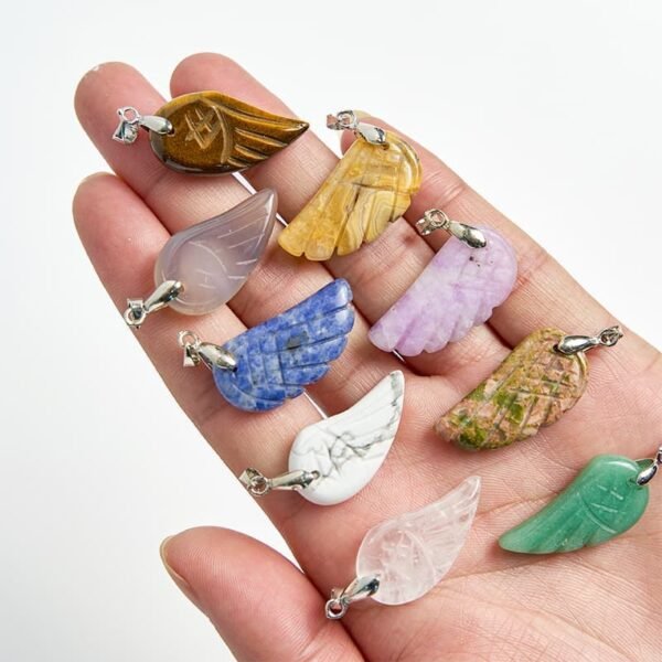 crystal wing pendant charm for jewelry making