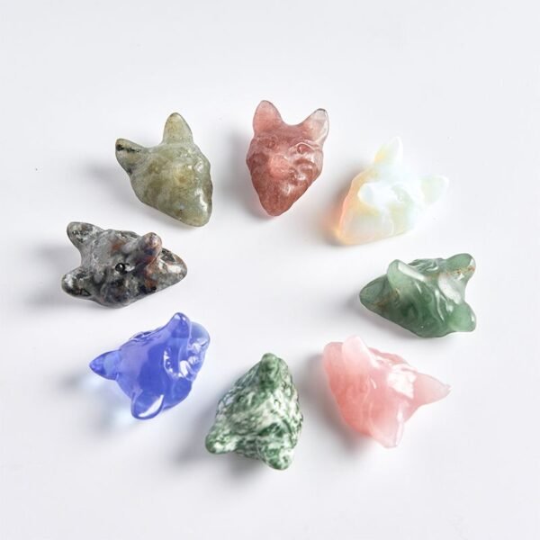 crystal wolf head