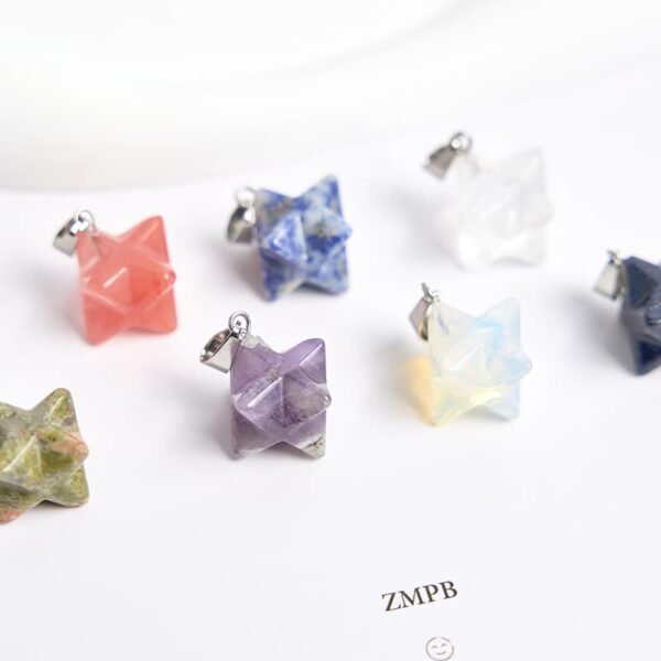 crystal merkaba pendants