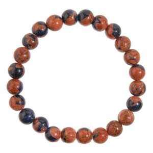 gold red sand stone blue SAND STONE BRACELET