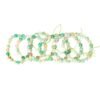 green flower agate bracelet