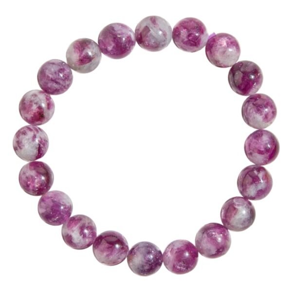 Purple Emerald Lepidolite Mica Bracelet