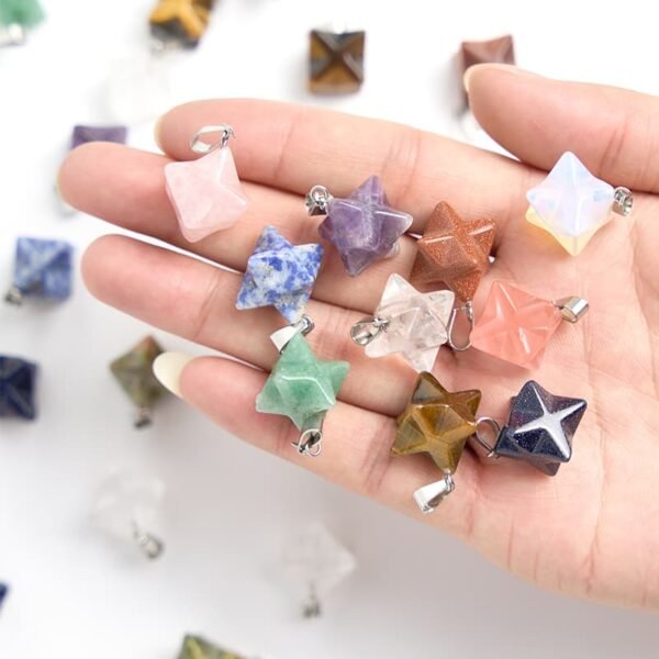 crystal merkaba pendant