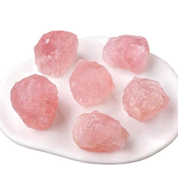 raw rose quartz