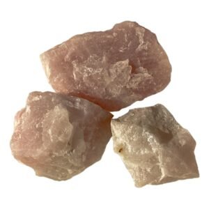 raw rose quartz