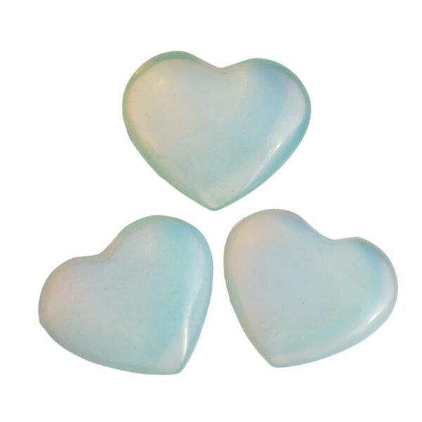 white opal heart