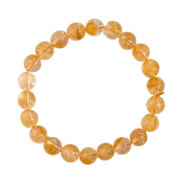 yellow hematoid golden healer crystal bracelet